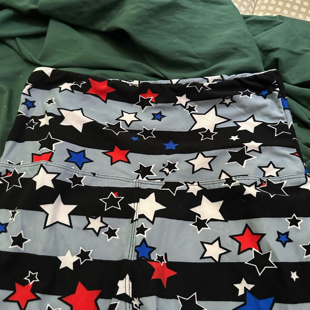 Red white and blue leggings